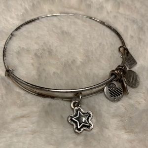 Alex and Ani Silver Star with Gem Bangle